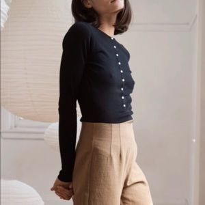 ⚡️WEEKEND SALE⚡️St Agni Hiro Knit Top Black XS